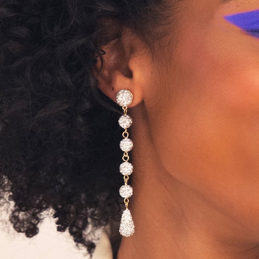 Stella & Ruby lineal drop earrings